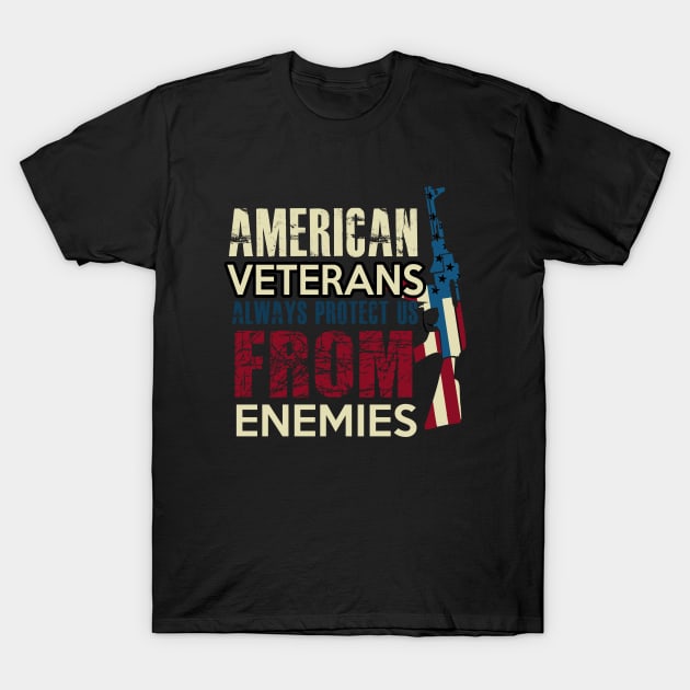 Vets protect us from enemies T-Shirt by mooby21